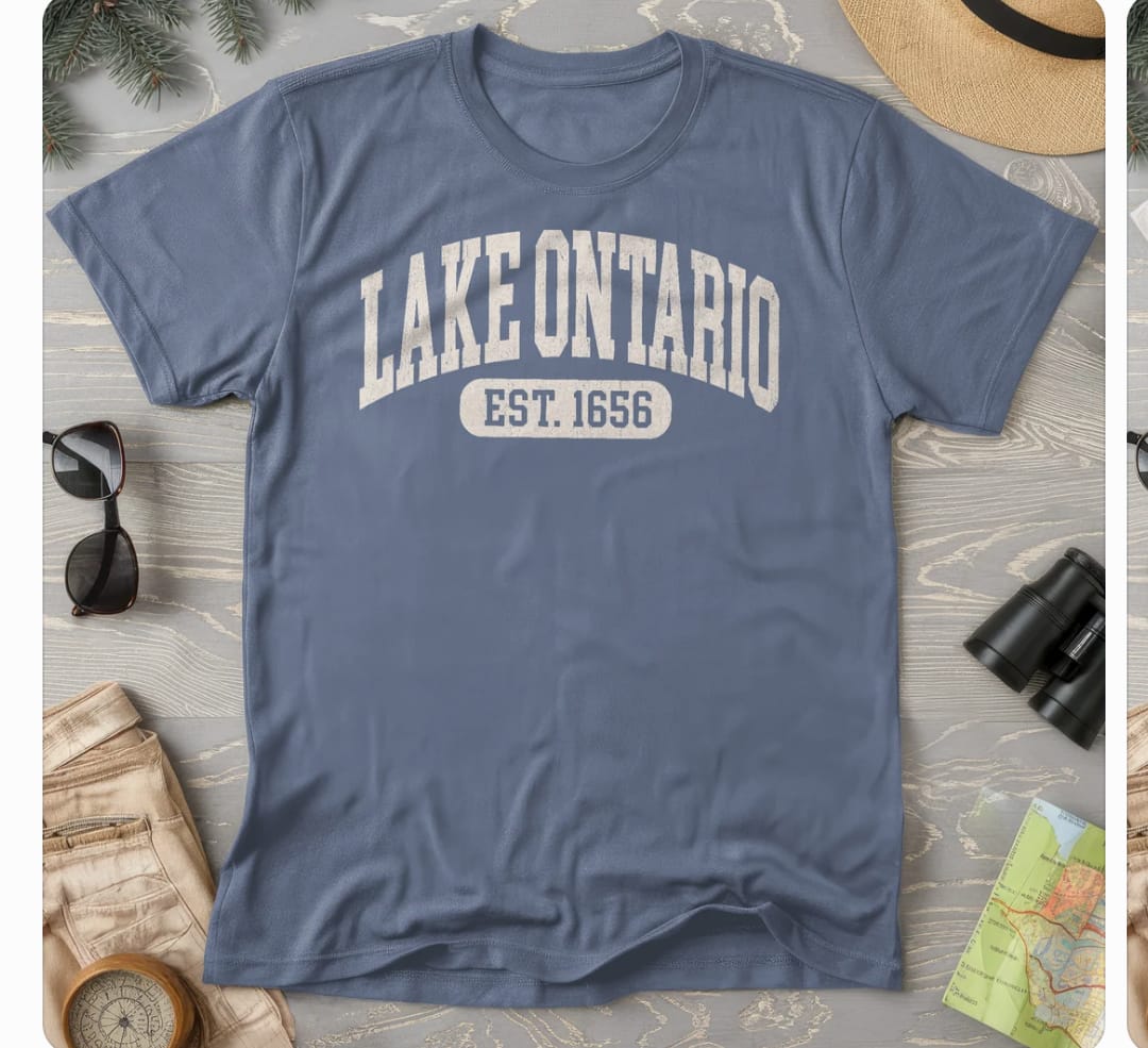 Customer photo review of Lake Ontario Varsity T-Shirt