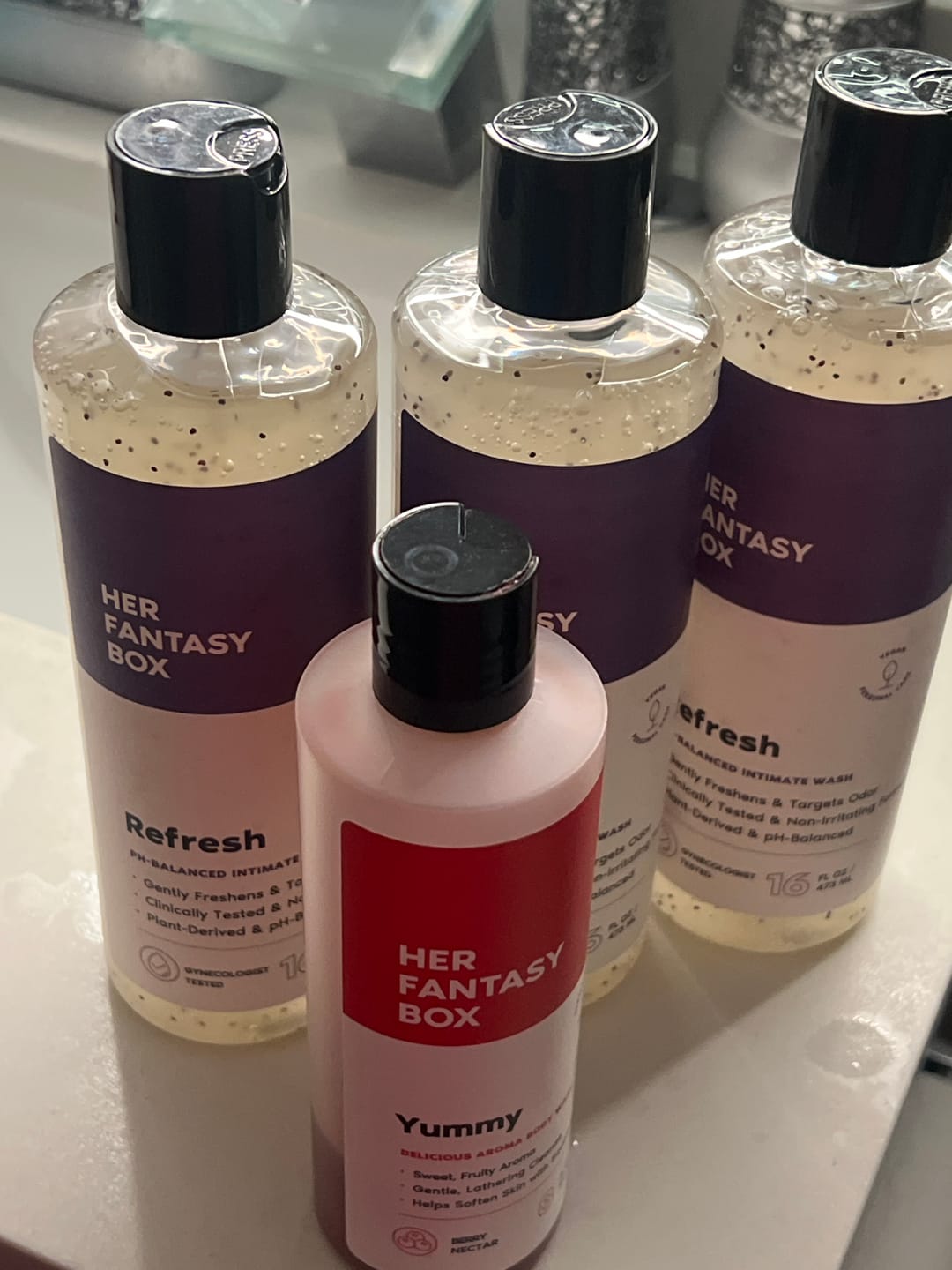 Customer photo review of Refresh Plant Based Intimate Body Wash for Women - pH Balancing