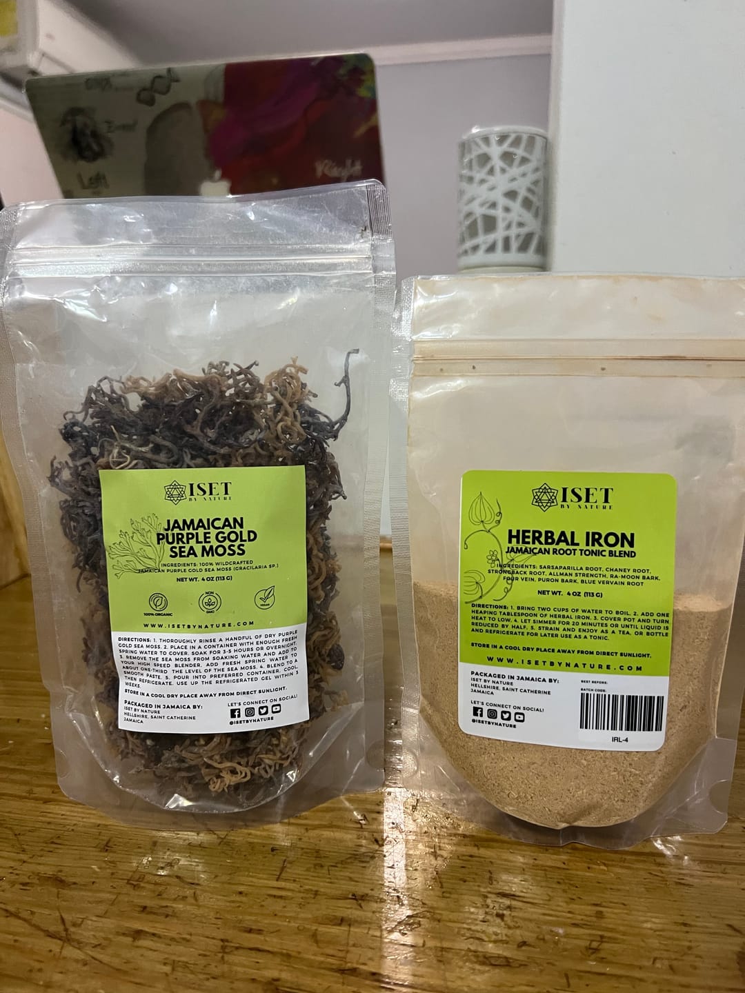 Customer photo review of Purple Gold Sea Moss