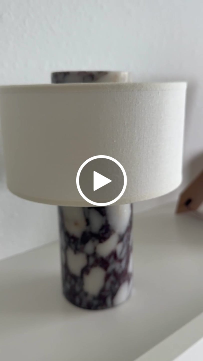 Customer video review of The Original - Auríe Portable Lamp | Calacatta Viola - 9.5"