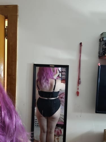 Customer photo review of Emoswim - Damen High Waist Bikini-Sets Sportliche Zweiteilige Badeanzüge Colorblock Cheeky High-Cut Bademode