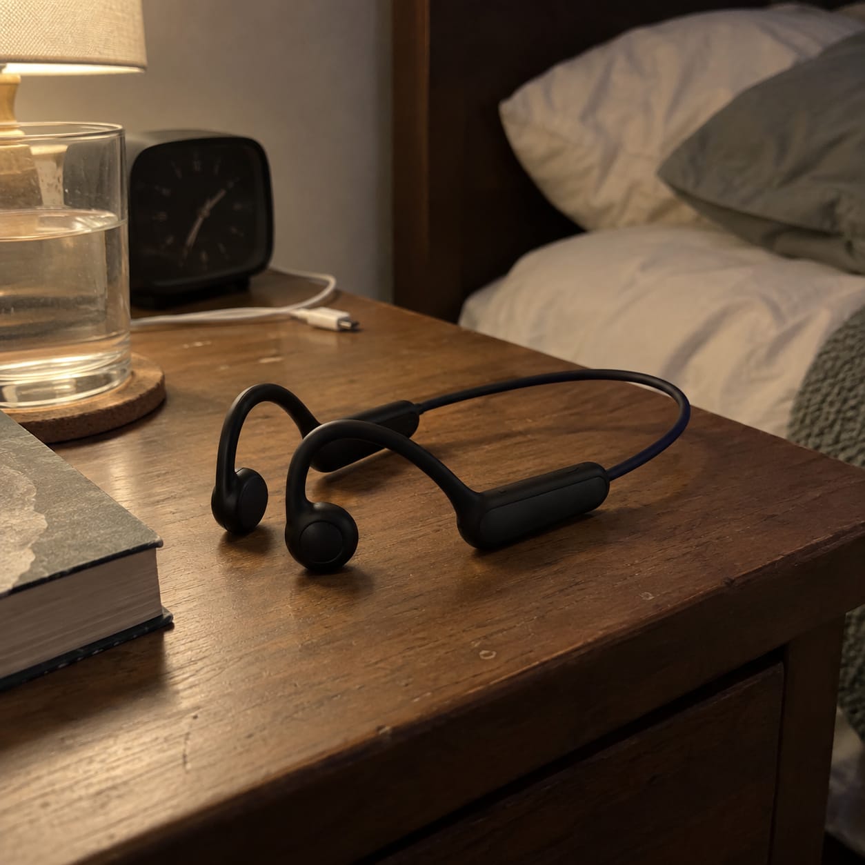 Customer photo review of Sona Open-Ear Headphones