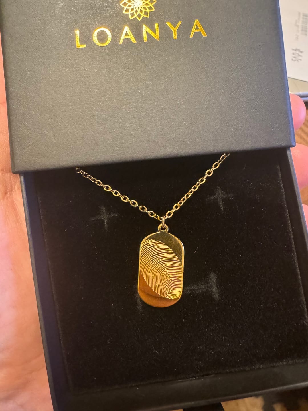 Customer photo review of Collar con huella dactilar