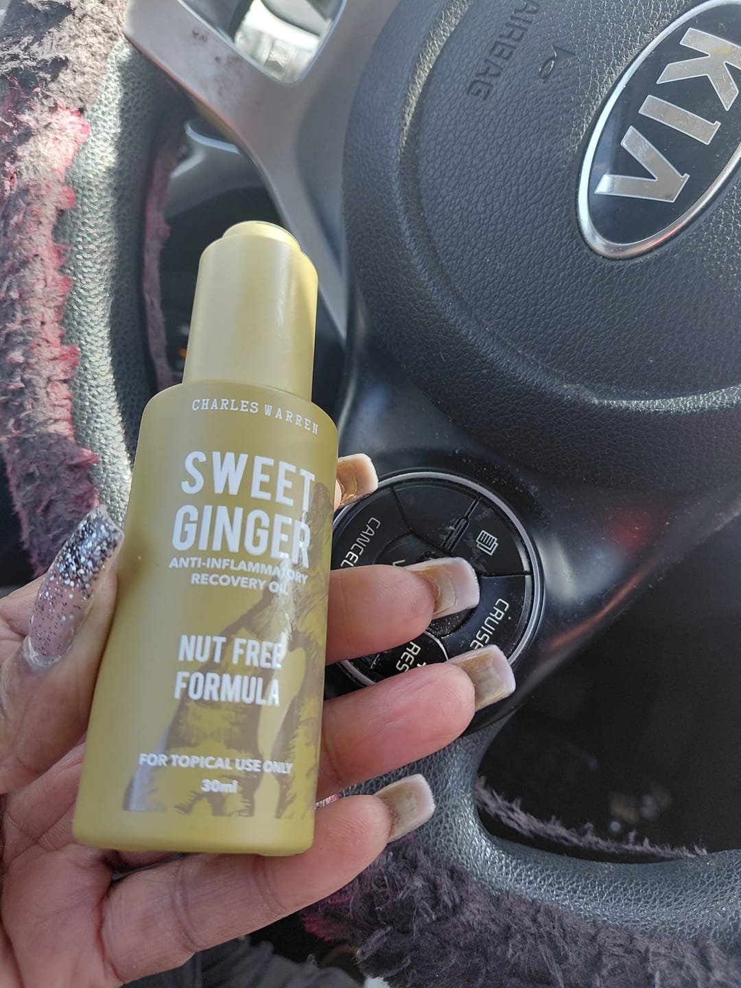 Customer photo review of [Nut-Free] Sweet Ginger Dry Oil for Sensitive Skin