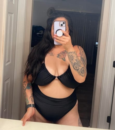 Customer photo review of Emoswim - Damen Badeanzug Cut-Out Bademode