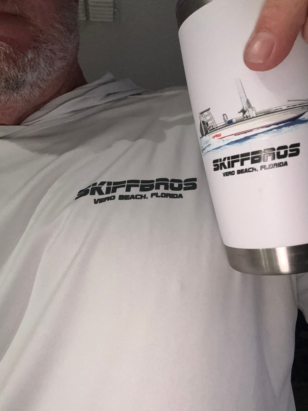 Customer photo review of Custom 20 oz. Stainless Steel Boat Tumbler