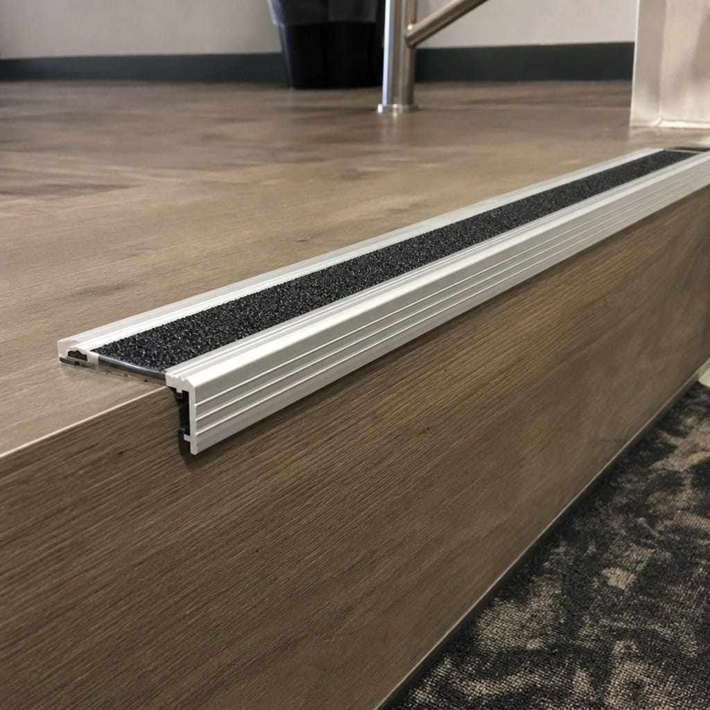 Customer photo review of Carborundum Stair Tread Extender 82.5mm Cut to Any Size