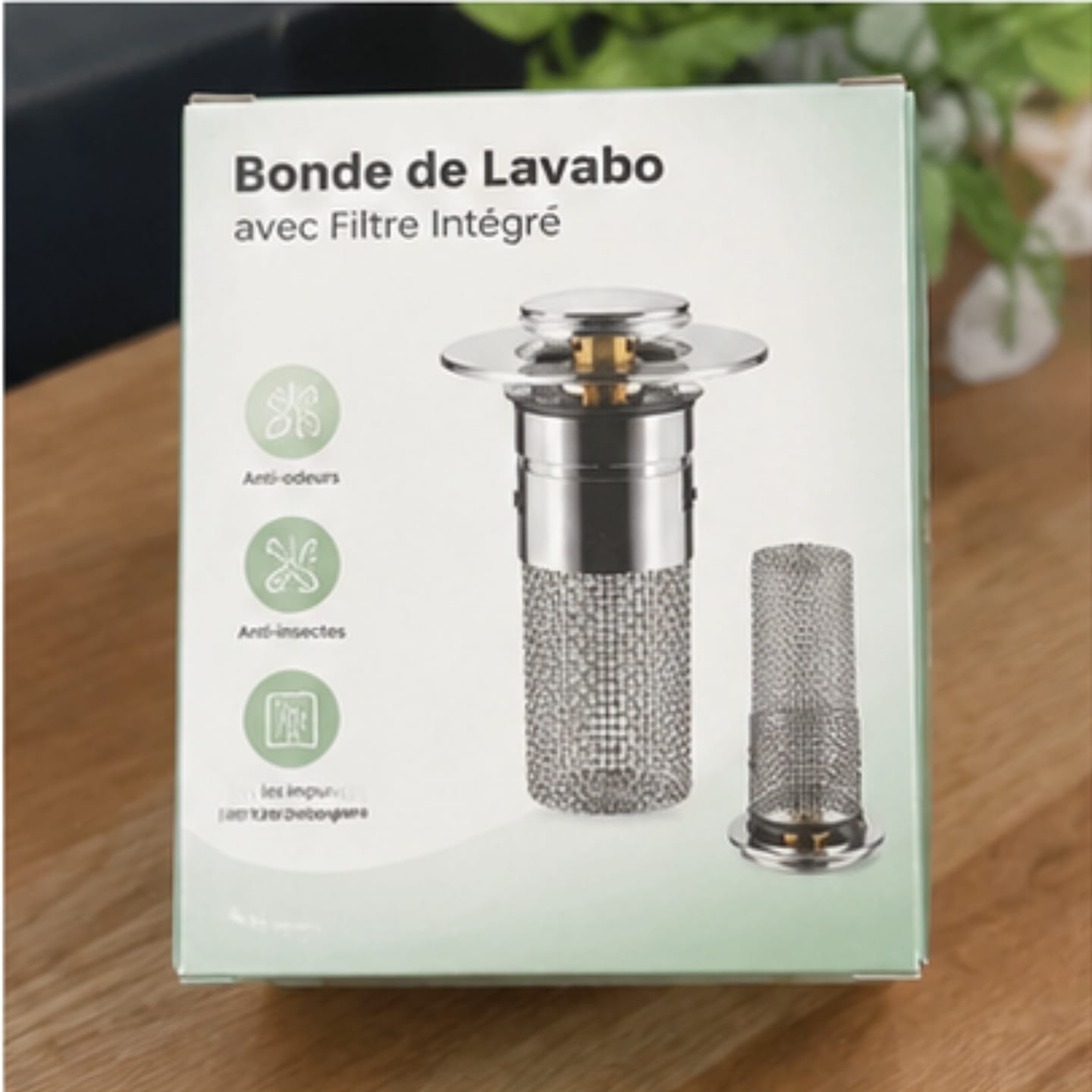 Customer photo review of Bonde de Lavabo 2-en-1 | Filtrante & Anti-Odeurs