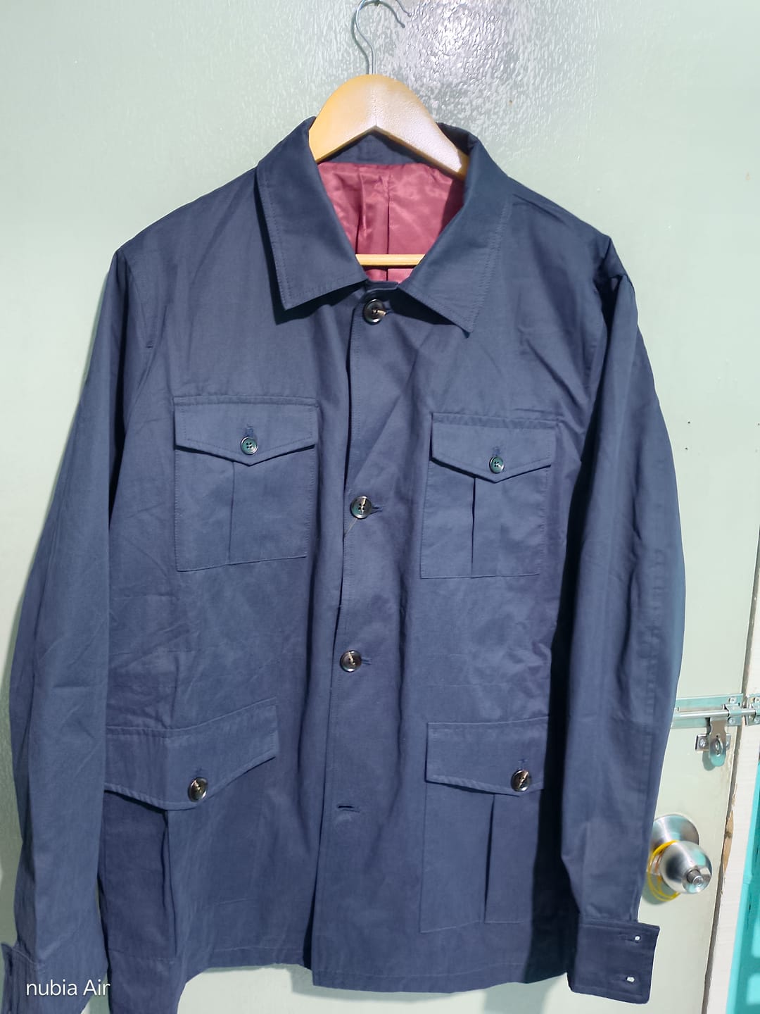 Customer photo review of Zalta Safari Jacket -  Navy Blue
