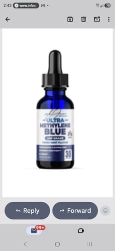 Customer photo review of Ultimate Morning Protocol - Methylene Blue + Colostrum