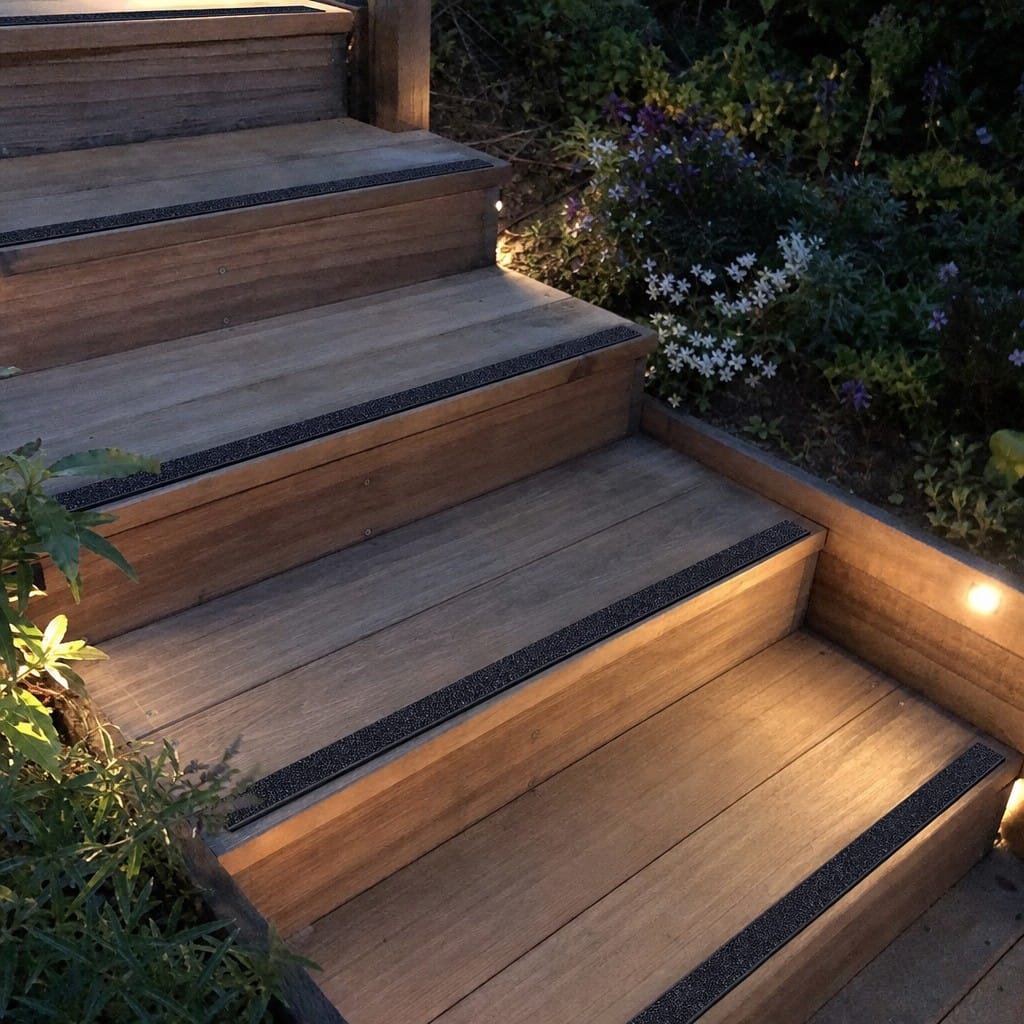 Customer photo review of 15mm Carborundum Stair Insert Cut to Any Size
