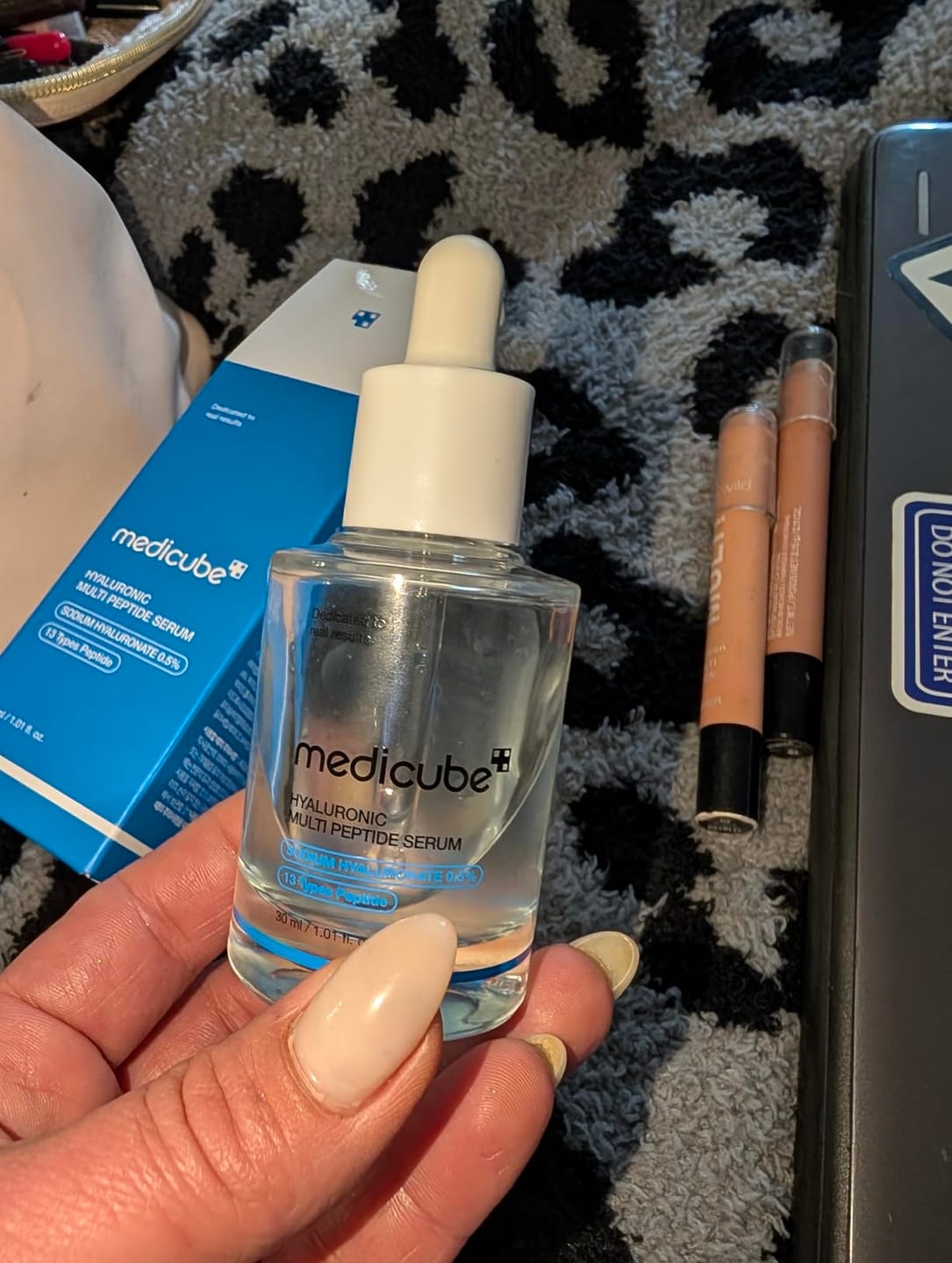 Customer photo review of Medicube - Hyaluronic Multi Peptide Serum