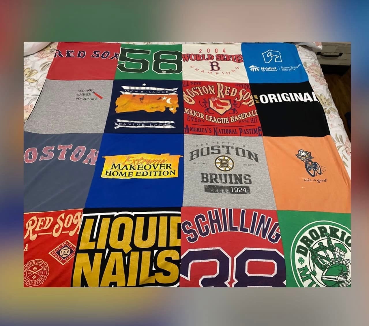 Customer photo review of Project Repat T-Shirt Quilt