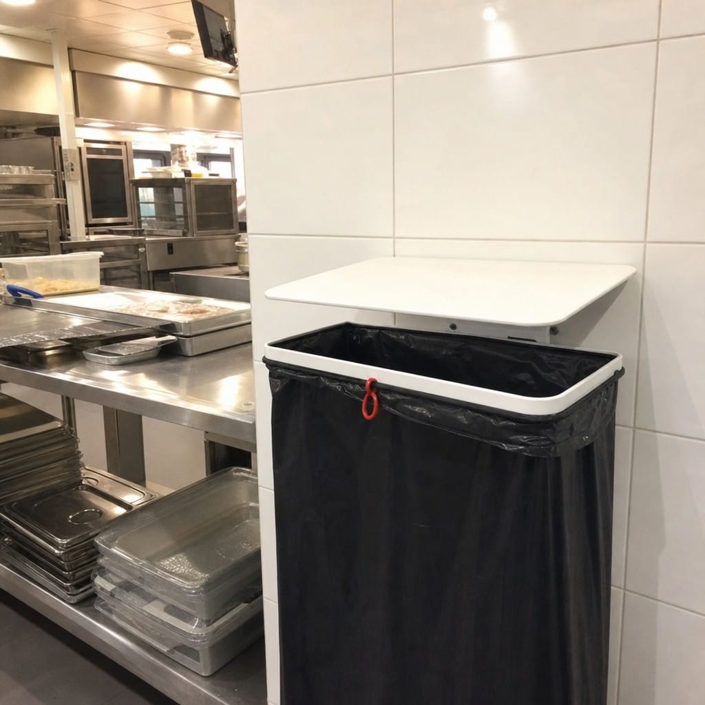 Customer photo review of Wall Mounted Steel Sack Holder – With or Without Lid, Indoor & Outdoor Waste Sack Frame