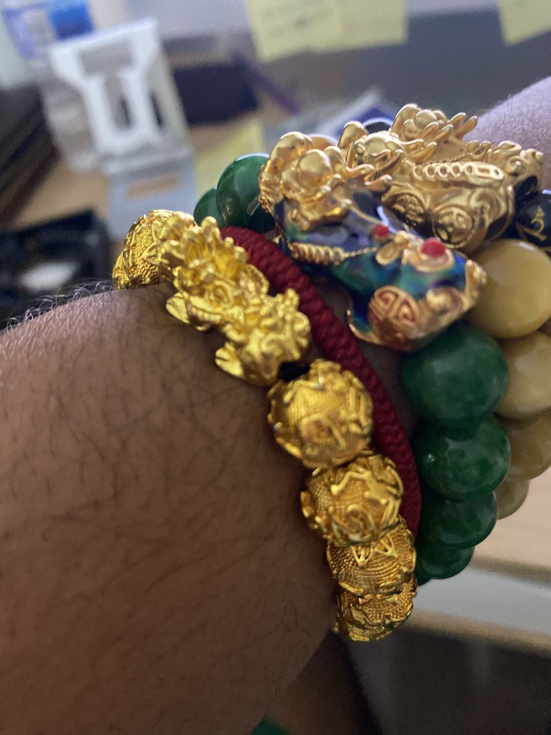 Customer photo review of The Golden Mandate Pixiu Bracelet - Free