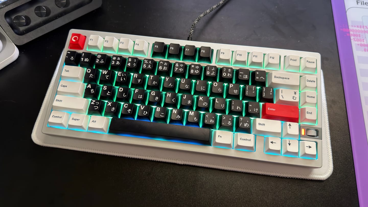 Customer photo review of NUT75 - 75% Custom Mechanical Keyboard