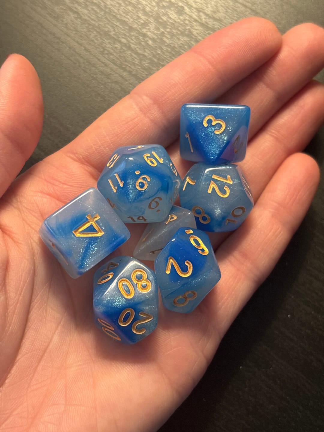 Customer photo review of Pre-Order || Lucid Dreams Acrylic Dice Set