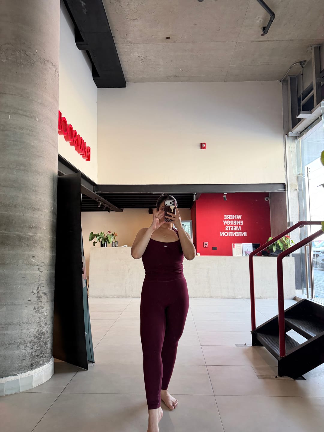 Customer photo review of The Sculpt Tank Black Cherry
