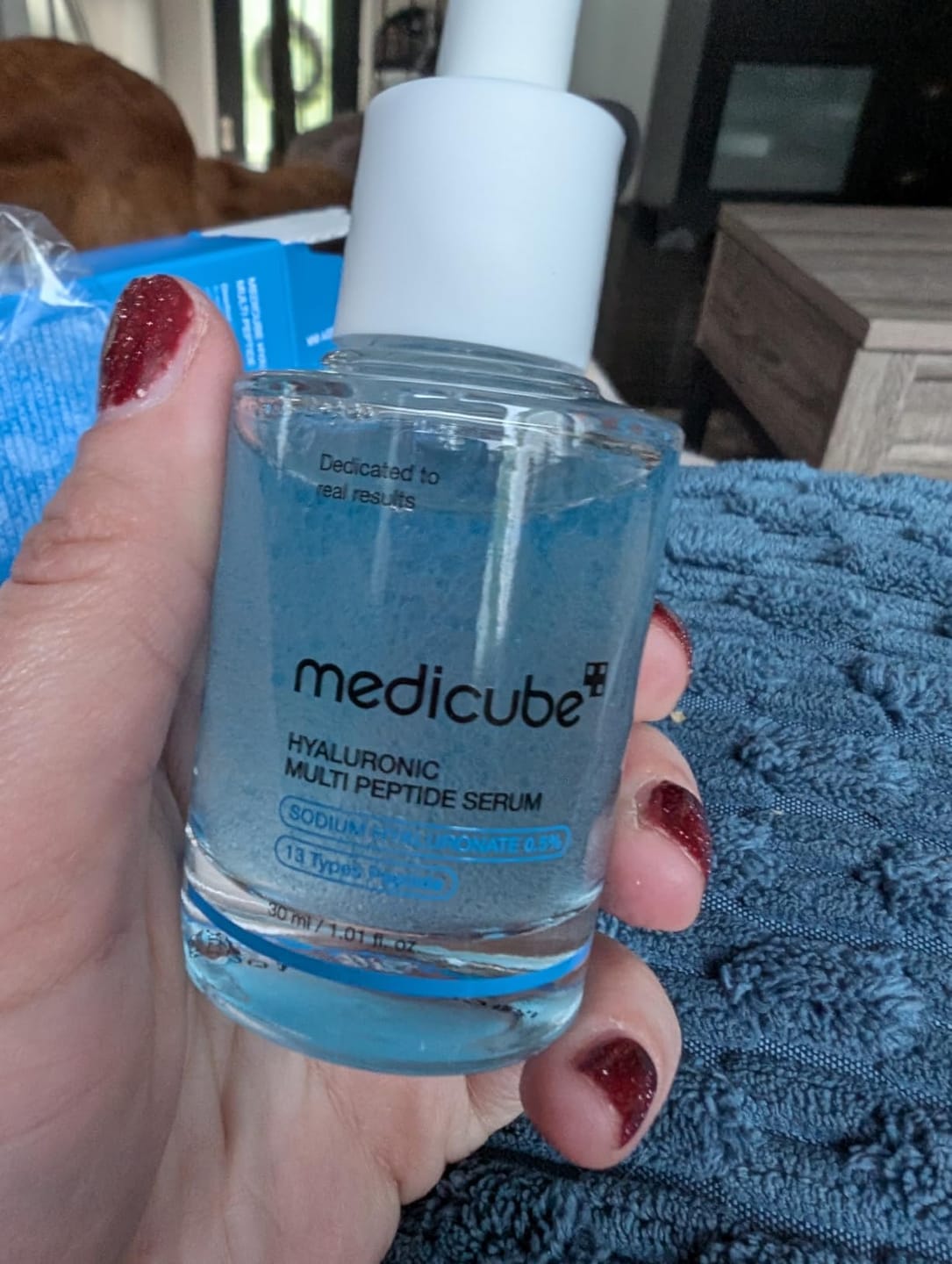 Customer photo review of Medicube - Hyaluronic Multi Peptide Serum