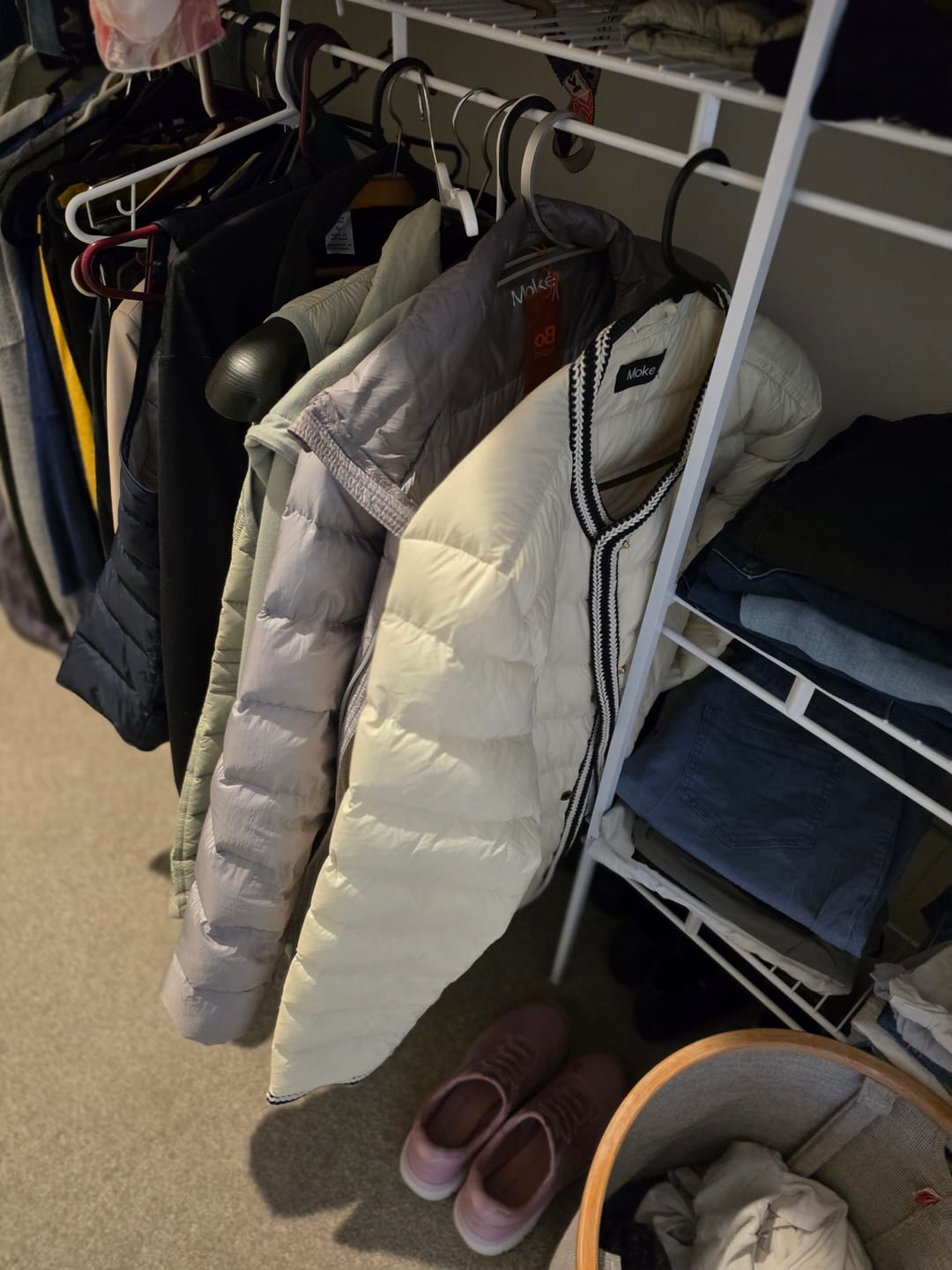 Customer photo review of Fern Puffer Down Jacket - Cream