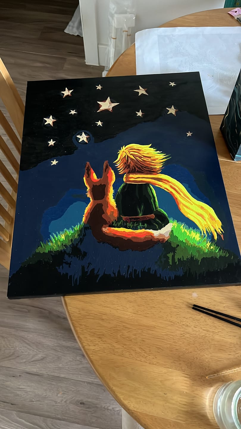 Customer photo review of Surprise Painting | Paint by Numbers