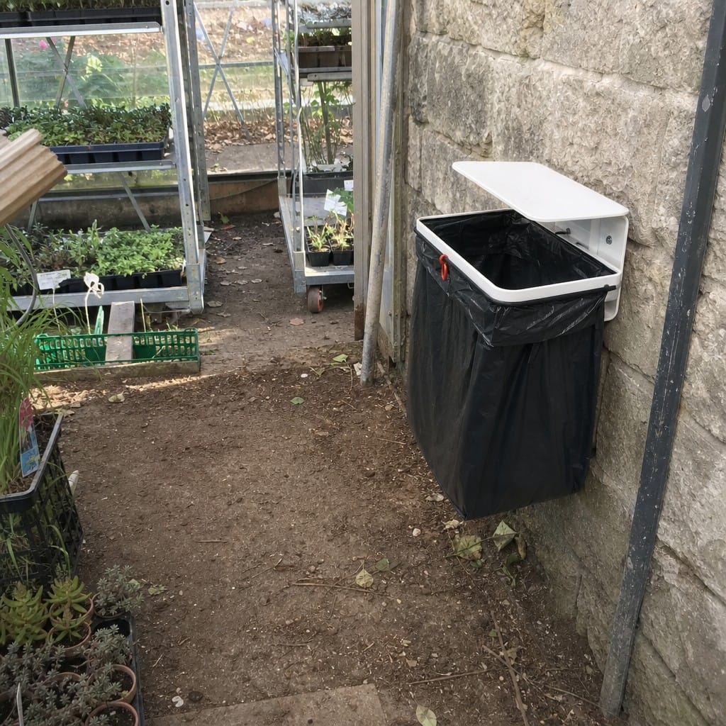 Customer photo review of Wall Mounted Steel Sack Holder – With or Without Lid, Indoor & Outdoor Waste Sack Frame