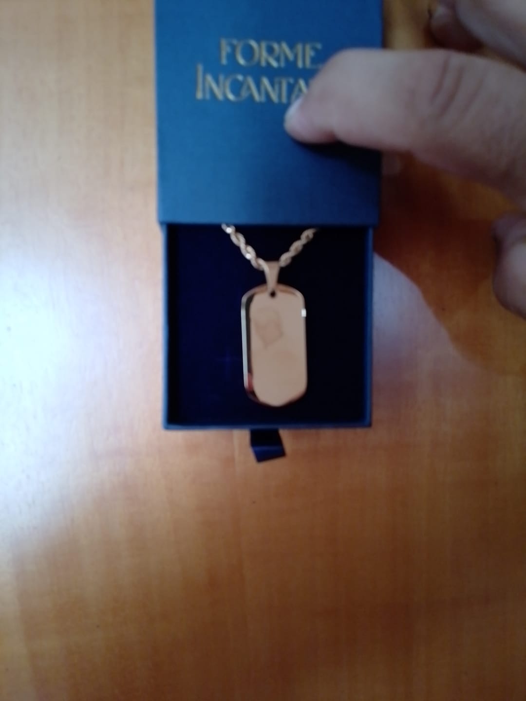 Customer photo review of Collana Memory Foto Incisa