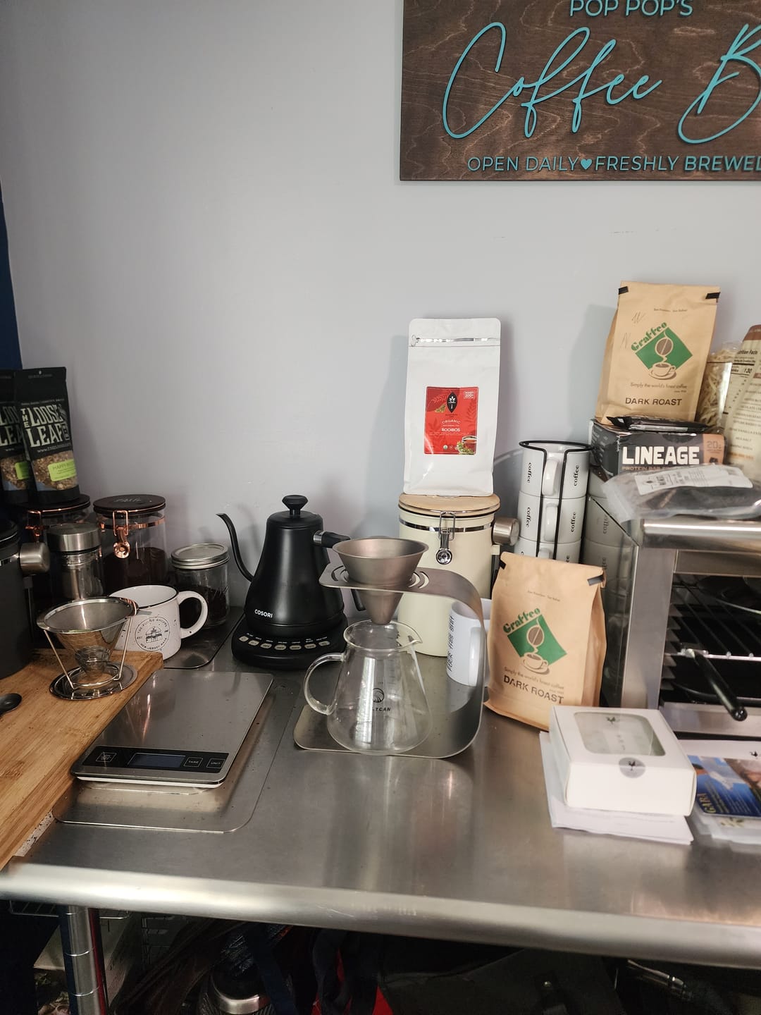 Customer photo review of Titanium Pour Over Set Coffee Worth the Miles · No Paper Ever · 600ml · 137g