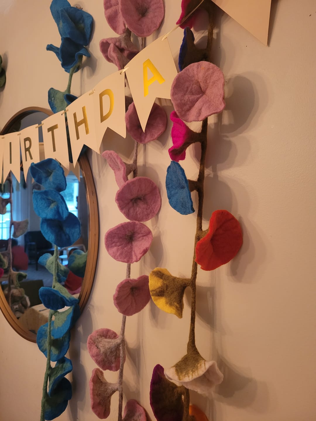 Customer photo review of Flower Garland - Dusty Pink