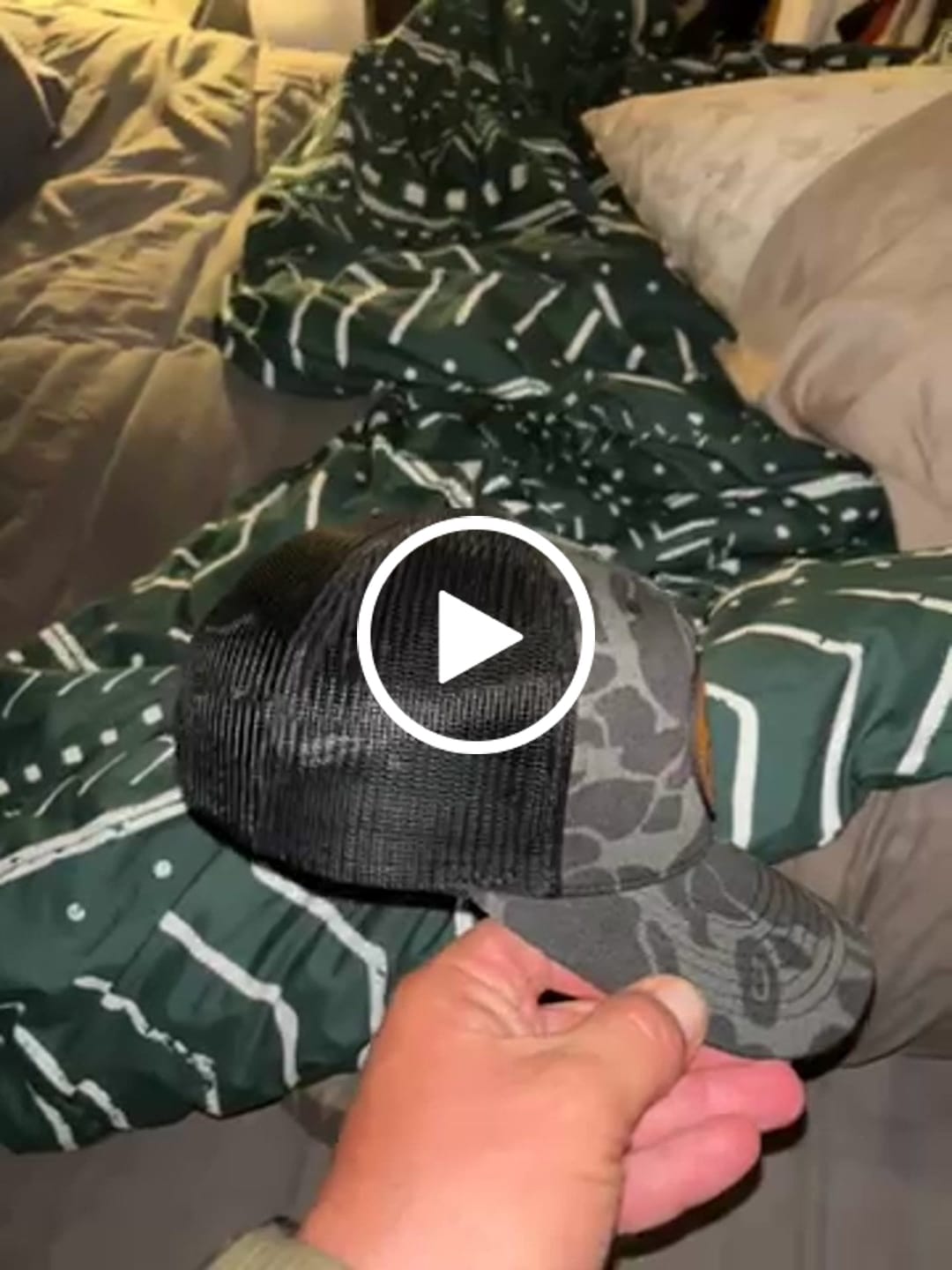 Customer video review of Premium Custom Leather Patch Hats (Wholesale)