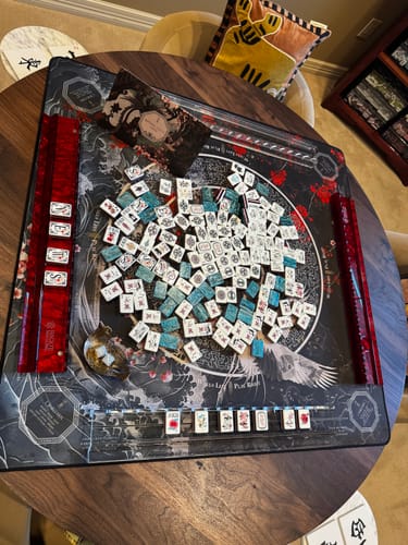 Customer photo review of Imperial Lotus Teal Tiles & Imperial Bloom Mat Bundle