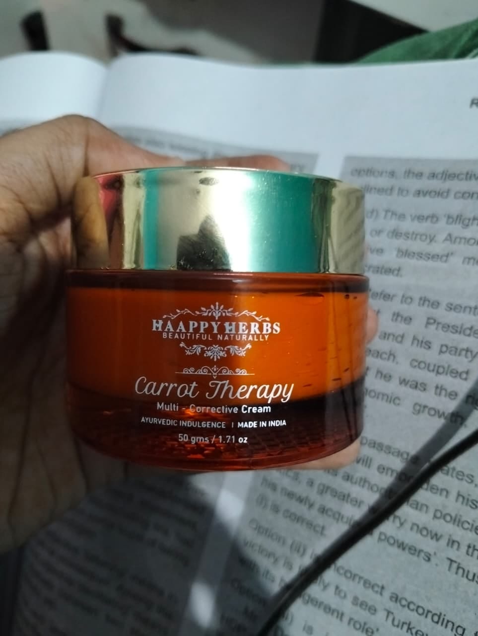 Customer photo review of Carrot Therapy Multi Correct Cream