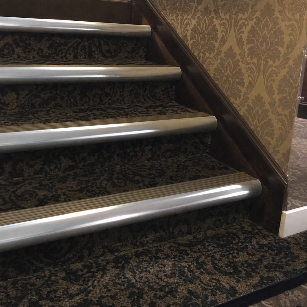 Customer photo review of Aluminium Bullnose Stair Nosing 70.58x55mm Cut to Any Size