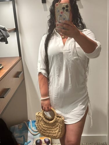 Customer photo review of Emoswim - Cover-Up Strandhemd mit Kordelzug