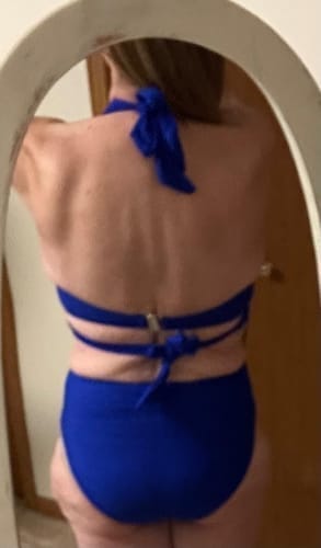 Customer photo review of Emoswim - Bauchweg Bademode Bedeckende High Waist Bikini-Sets