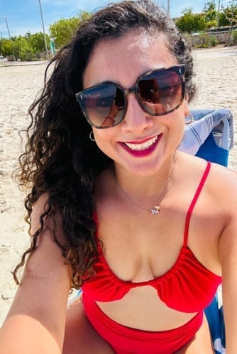Customer photo review of Emoswim - Damen Badeanzug Cut-Out Bademode