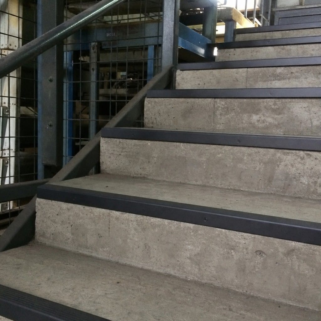 Customer photo review of Aluminium Stair Nosing 62x32mm Square Edge, 5mm Gauge, 1m & 2m