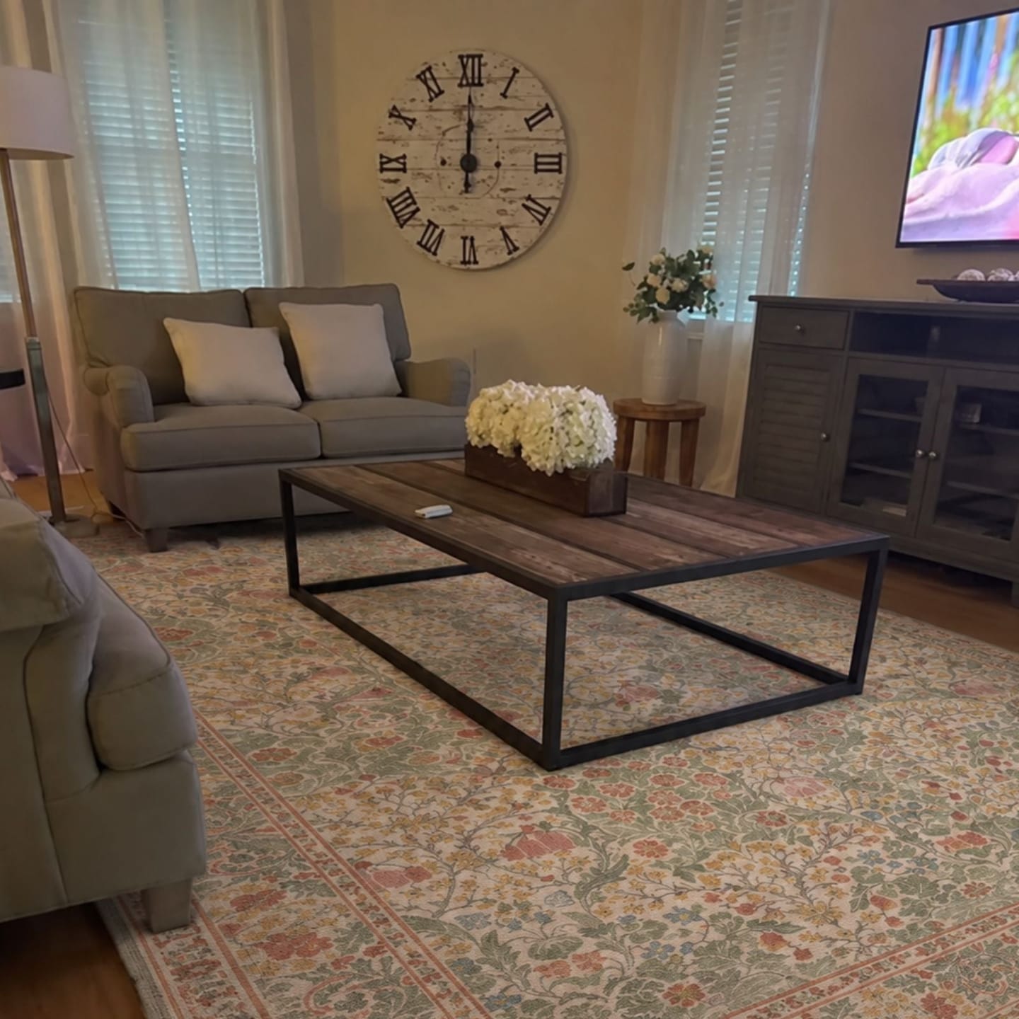 Customer photo review of Eden Washable Area Rug -  Colorful