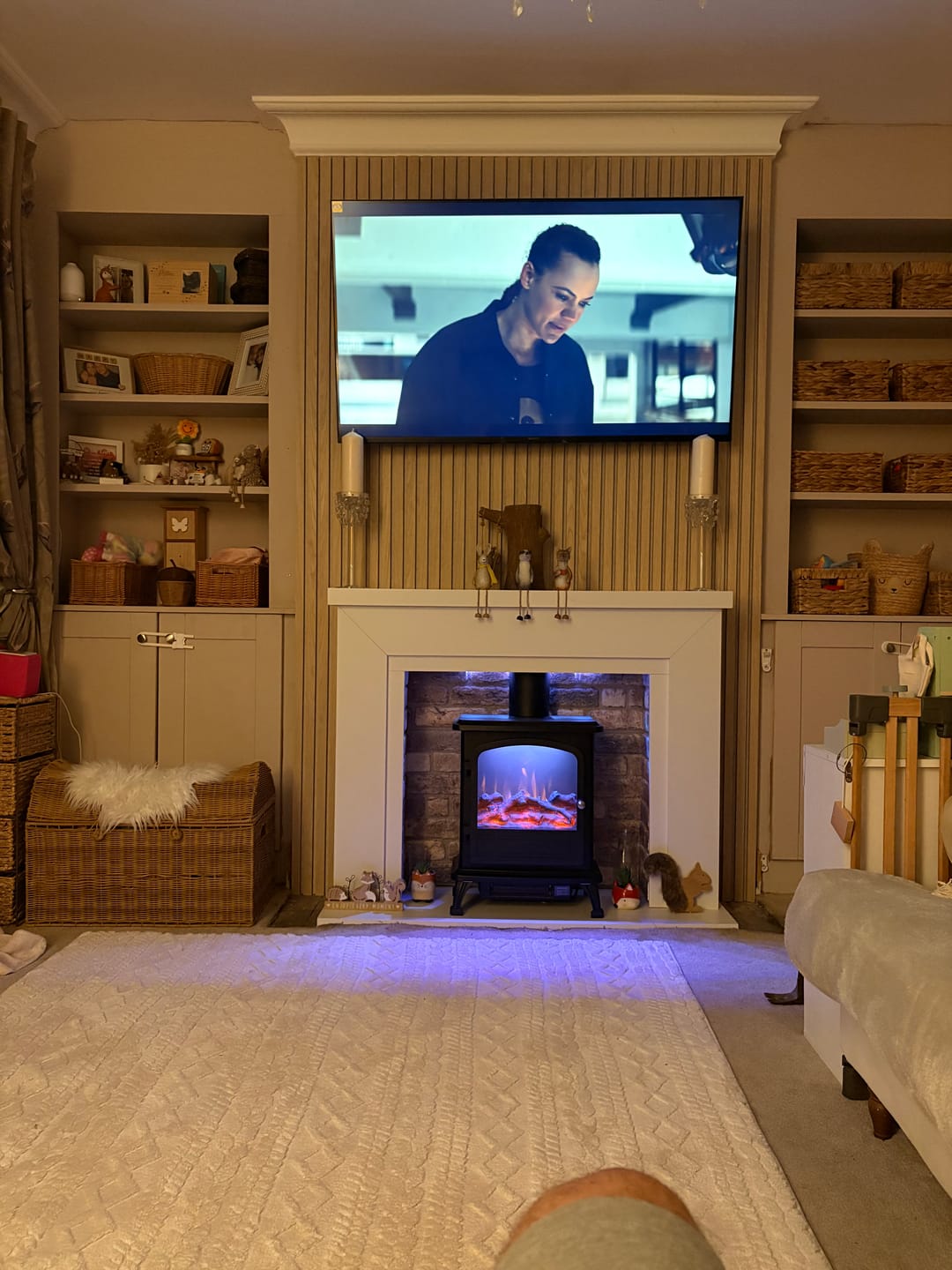 Customer photo review of SlatWall Acoustic Natural Oak Slatted Wall Panel