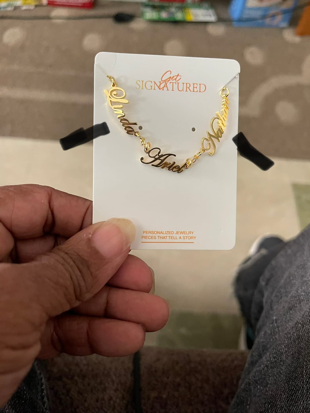 Customer photo review of Personalized Name Bracelet