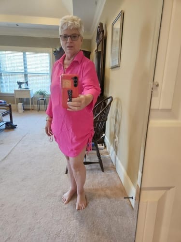 Customer photo review of Emoswim - Cover-Up Strandhemd mit Kordelzug