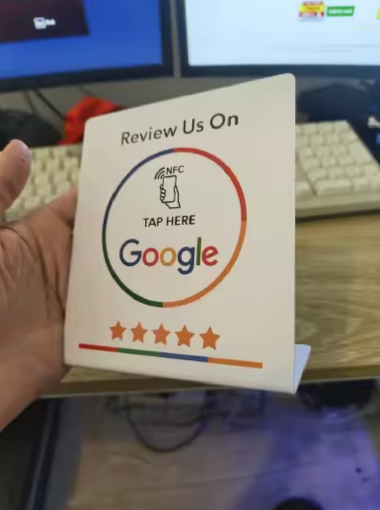 Customer photo review of Placa NFC - Google Reviews