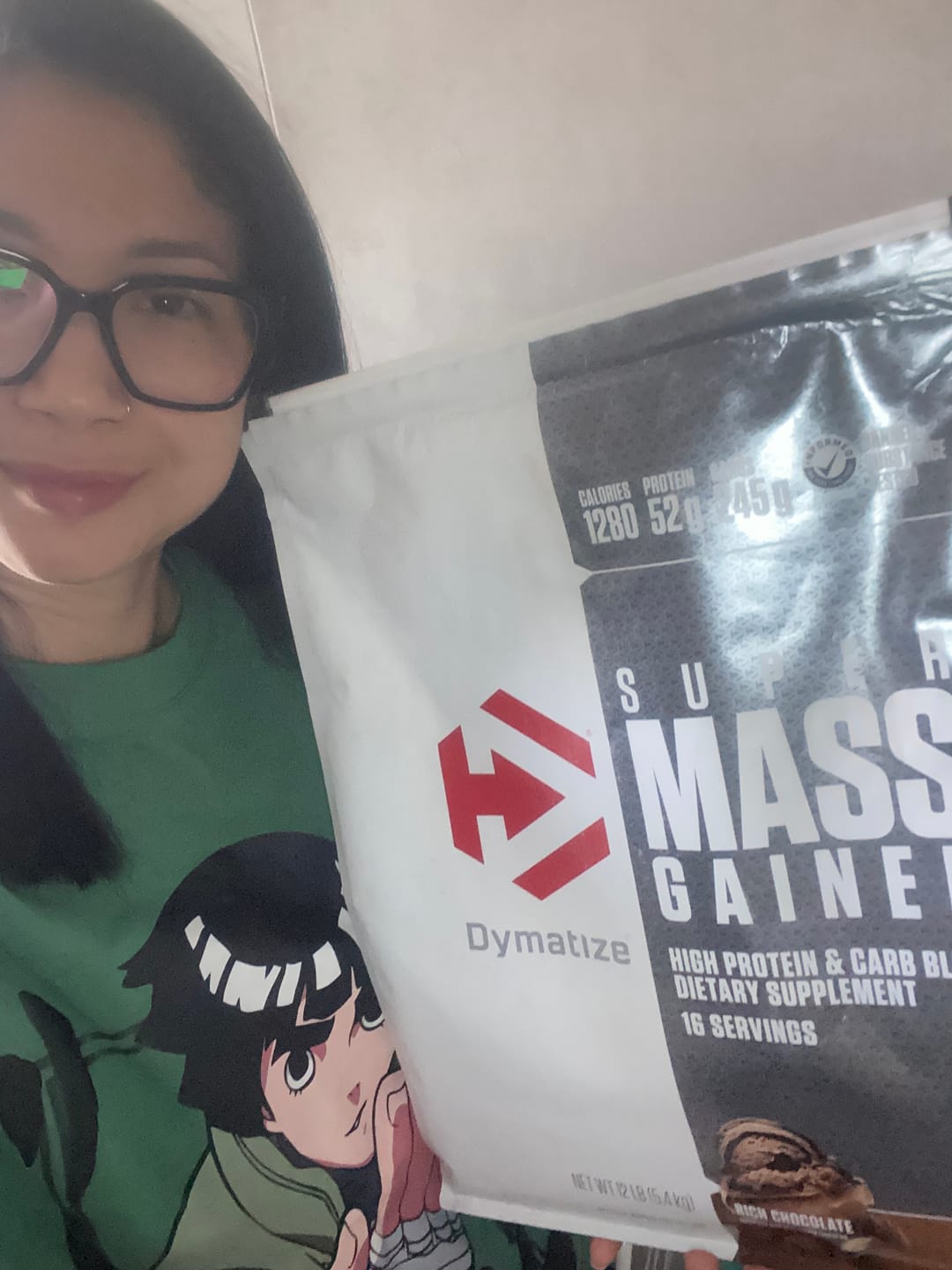 Customer photo review of Dymatize Super Mass Gainer Ganador de Masa 12 Lb