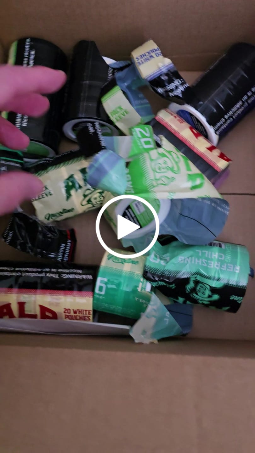 Customer video review of 30 Pack Nicotine Pouches Combo