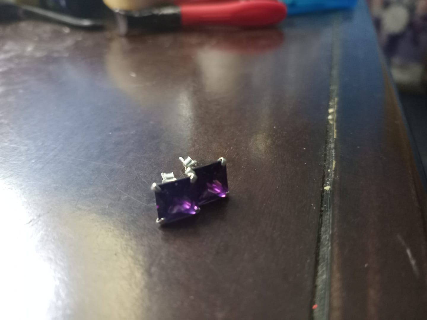 Customer photo review of Aro Circón Amatista 8x8 mm