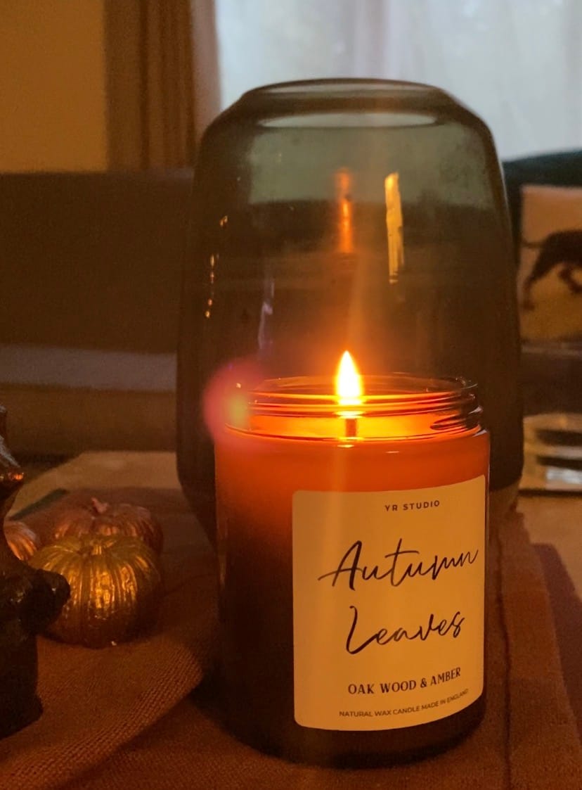 Customer photo review of "Autumn Leaves" Candle