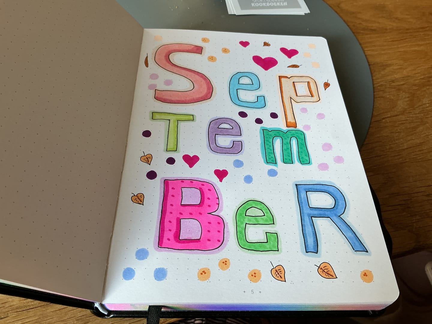 Customer photo review of Ohuhu Bleedproof Bullet Dotted Journal Notebook