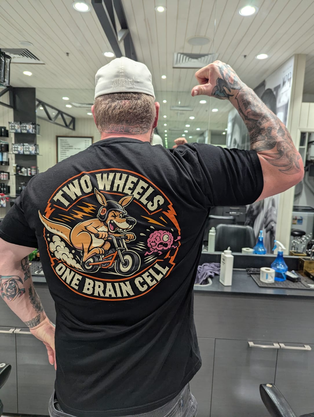 Customer photo review of One Brain Cell Tee