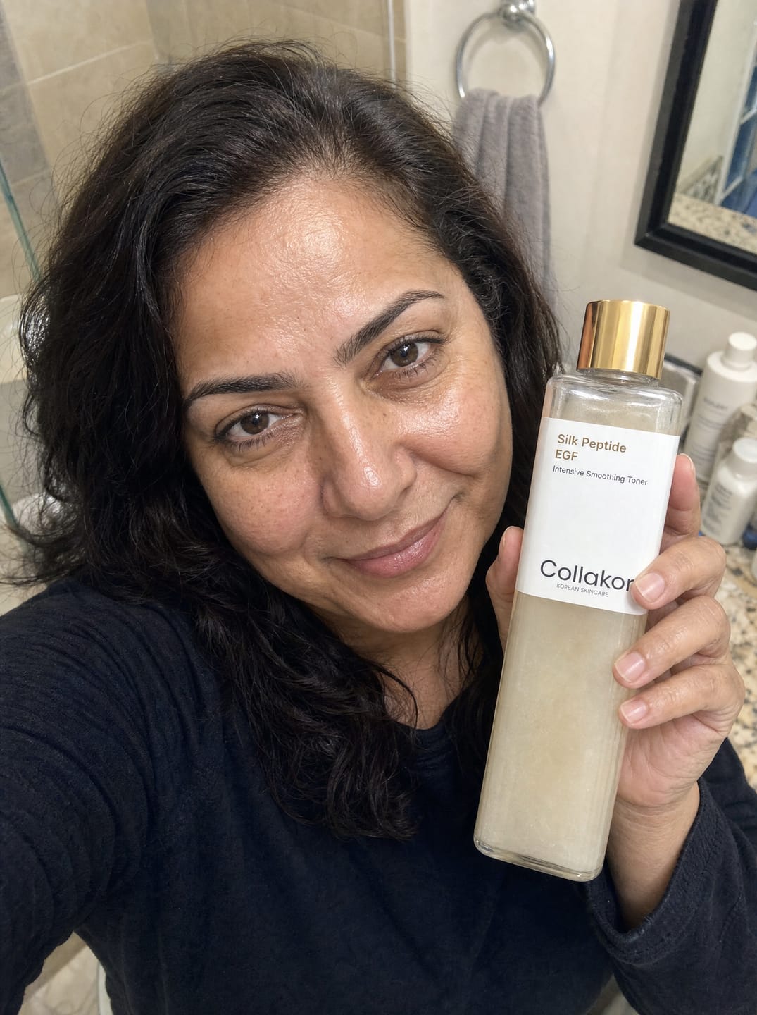 Customer photo review of Silk Peptide EGF Toner