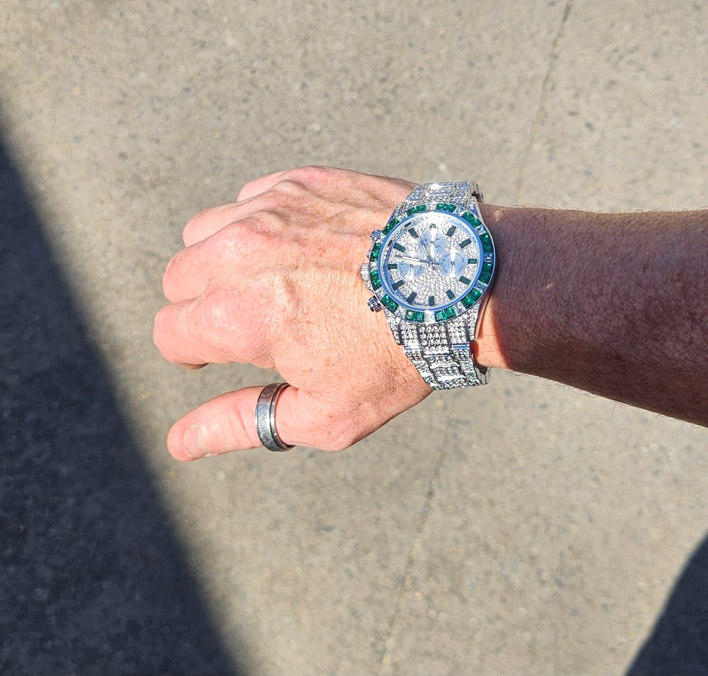 Customer photo review of 18k Gold Diamond & Gemstone Watch